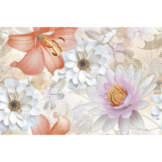 Papel pintado panorámico - Flores