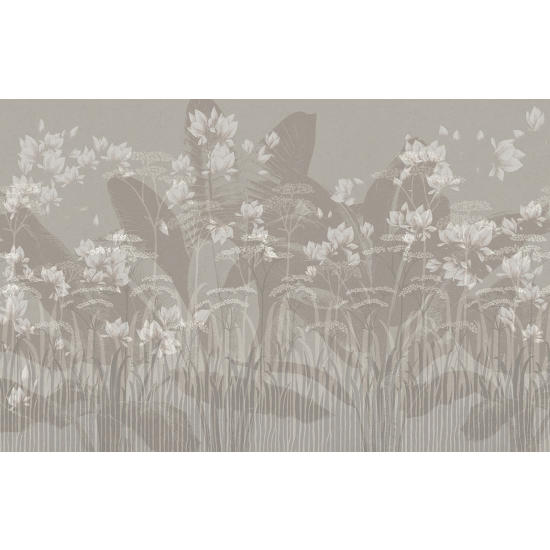 Papel pintado panorámico - Flores