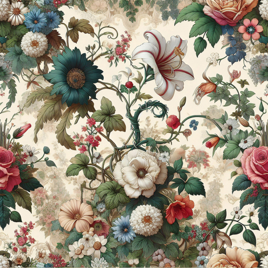 Papel pintado panorámico - Flores