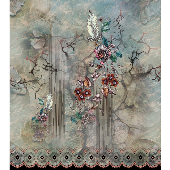 Papel pintado panorámico - Flores