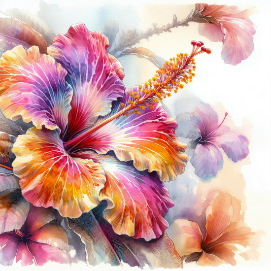 Papel pintado panorámico - Flores