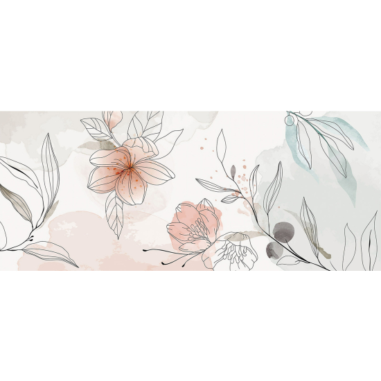 Papel pintado panorámico - Flores