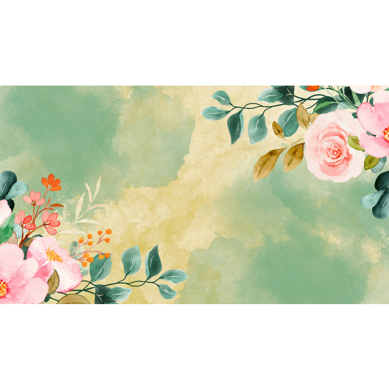 Papel pintado panorámico - Flores