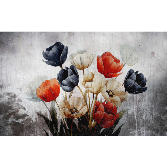 Papel pintado panorámico - Flores