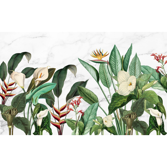 Papel pintado panorámico - Flores