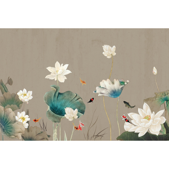 Papel pintado panorámico - Flores
