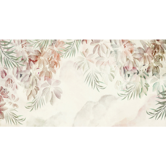Papel pintado panorámico - Flores