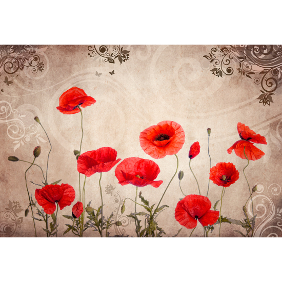 Papel pintado panorámico - Flores