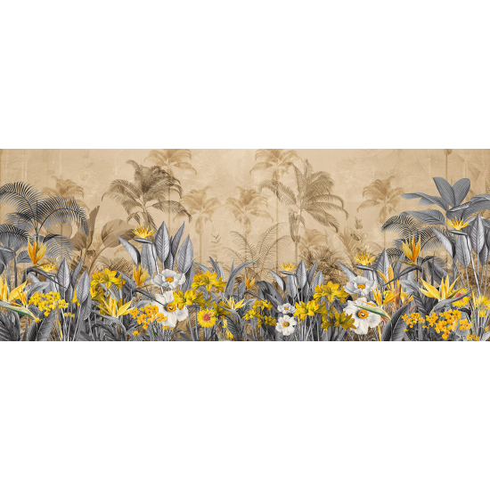 Papel pintado panorámico - Flores