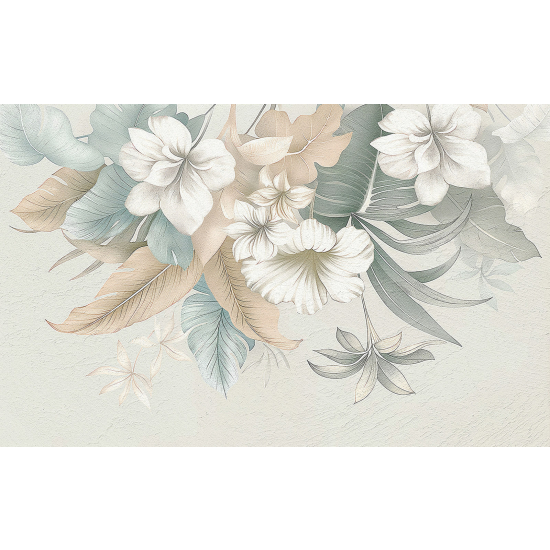 Papel pintado panorámico - Flores