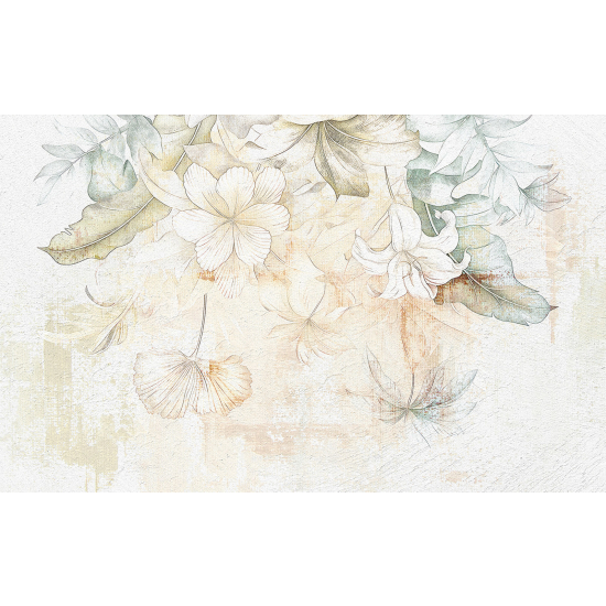 Papel pintado panorámico - Flores