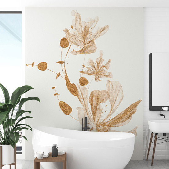 Papel pintado panorámico - Flores Diseño