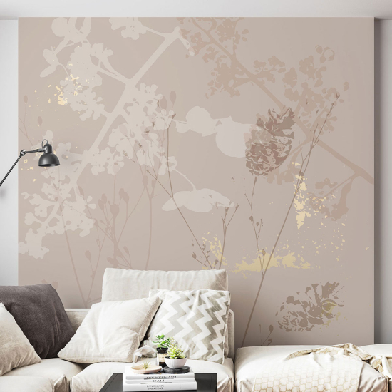 Papel pintado panorámico - Flores Diseño
