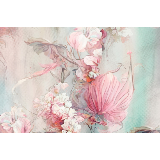 Papel pintado panorámico - Flores Diseño