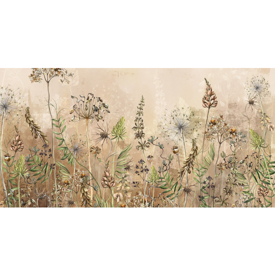 Papel pintado panorámico - Flores silvestres