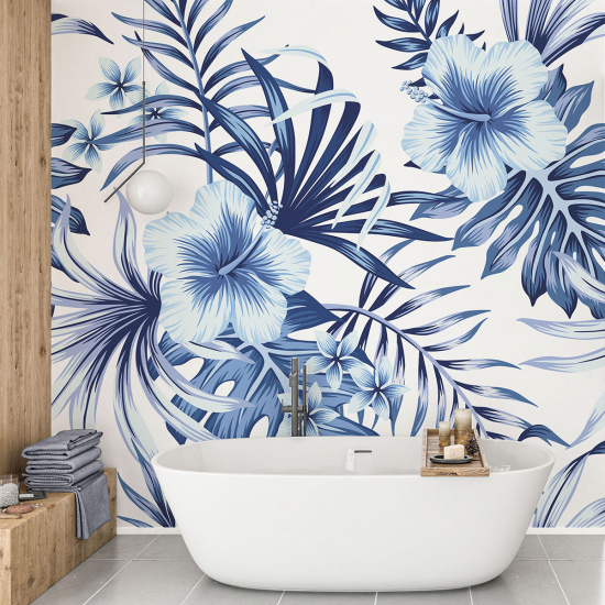 Papel pintado panorámico - Flores tropicales