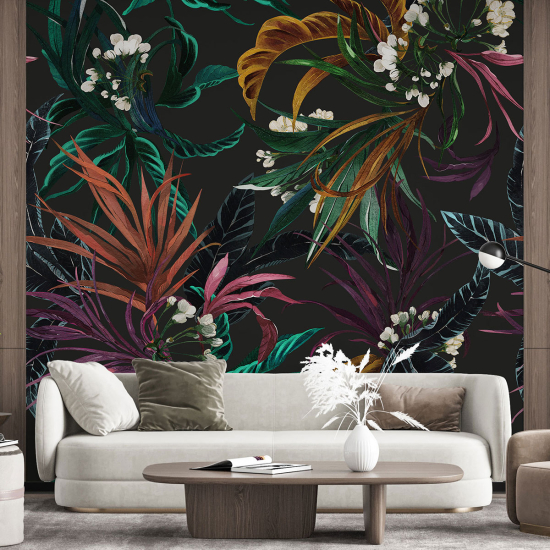 Papel pintado panorámico - Flores tropicales