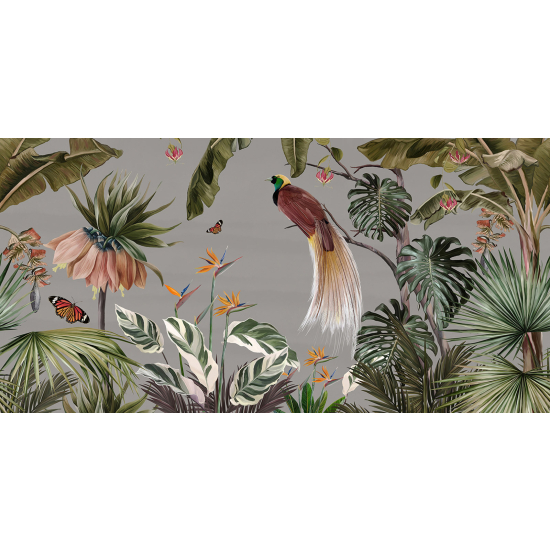 Papel pintado panorámico - Flores tropicales