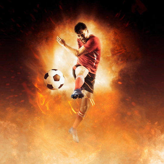 Papel pintado panorámico Fútbol - Jugador de Fútbol