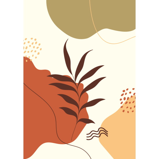 Papel pintado panorámico - Hoja Boho
