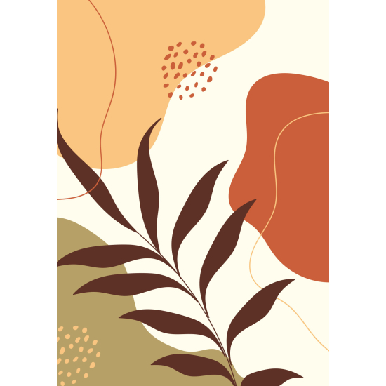 Papel pintado panorámico - Hoja Boho