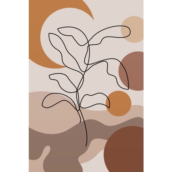 Papel pintado panorámico - Hoja Boho