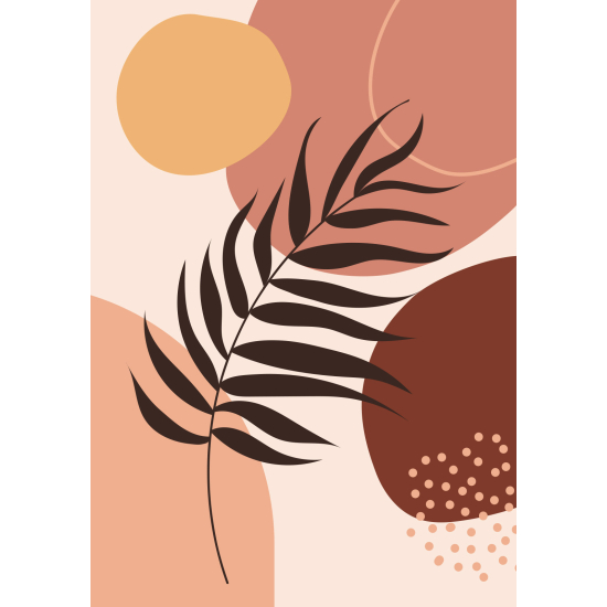 Papel pintado panorámico - Hoja Boho