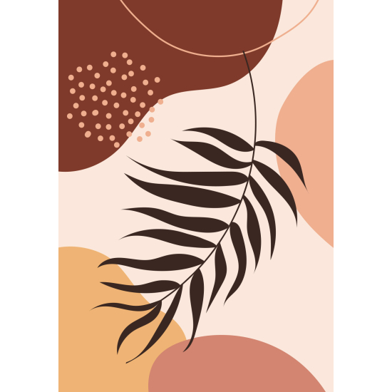 Papel pintado panorámico - Hoja Boho