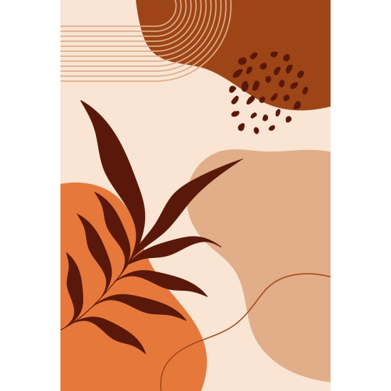 Papel pintado panorámico - Hoja Boho