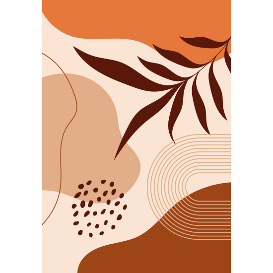 Papel pintado panorámico - Hoja Boho