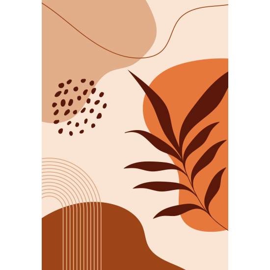 Papel pintado panorámico - Hoja Boho