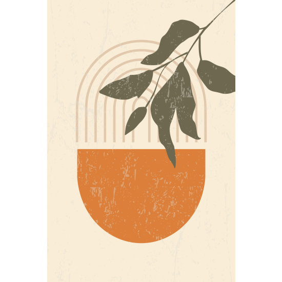 Papel pintado panorámico - Hoja Boho