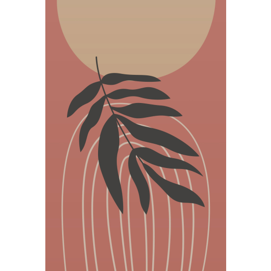 Papel pintado panorámico - Hoja Boho