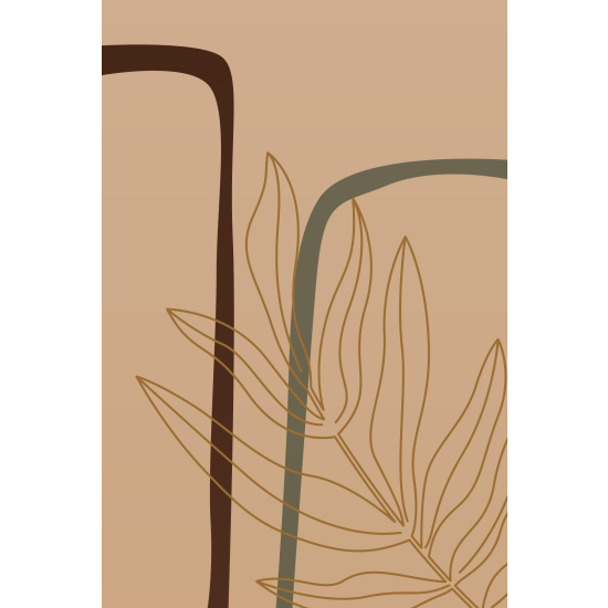 Papel pintado panorámico - Hoja Boho