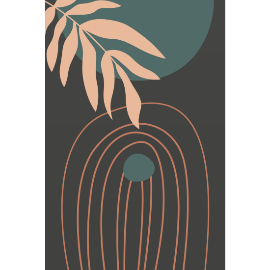 Papel pintado panorámico - Hoja Boho