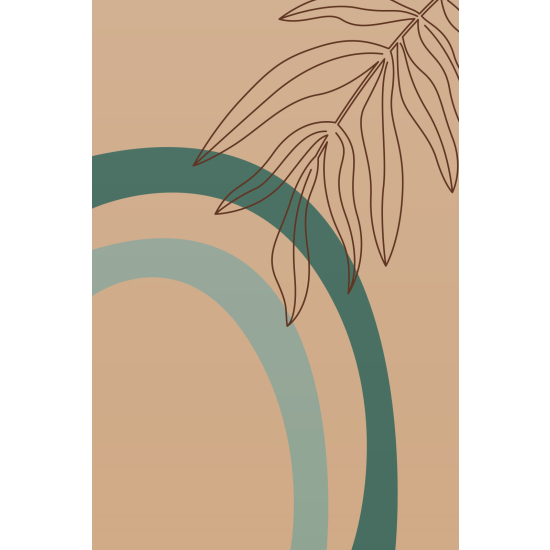 Papel pintado panorámico - Hoja Boho