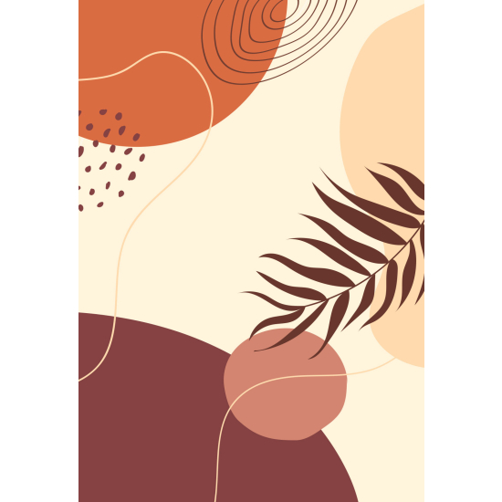 Papel pintado panorámico - Hoja Boho