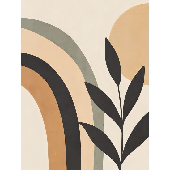 Papel pintado panorámico - Hoja Boho
