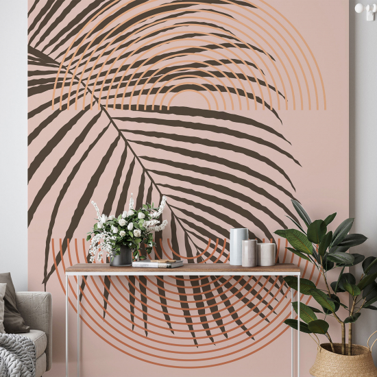 Papel pintado panorámico - Hoja de palmera Diseño