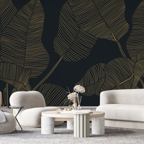 Papel pintado panorámico - Hojas