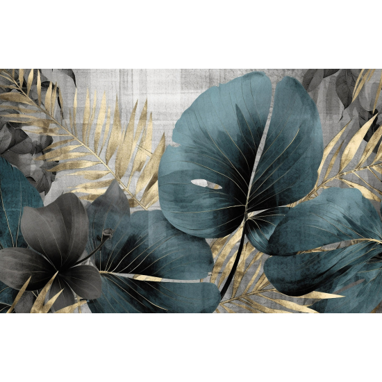 Papel pintado panorámico - Hojas