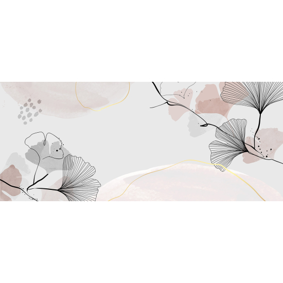 Papel pintado panorámico - Hojas