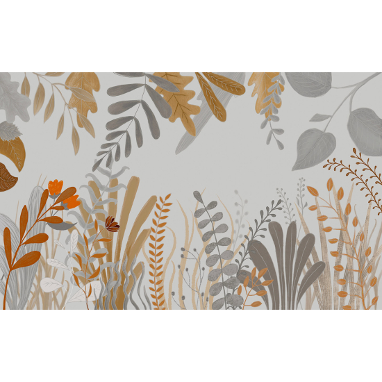 Papel pintado panorámico - Hojas