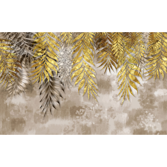 Papel pintado panorámico - Hojas