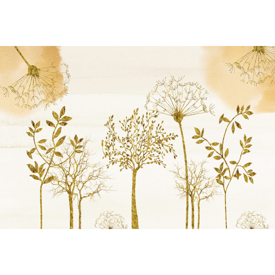 Papel pintado panorámico - Hojas
