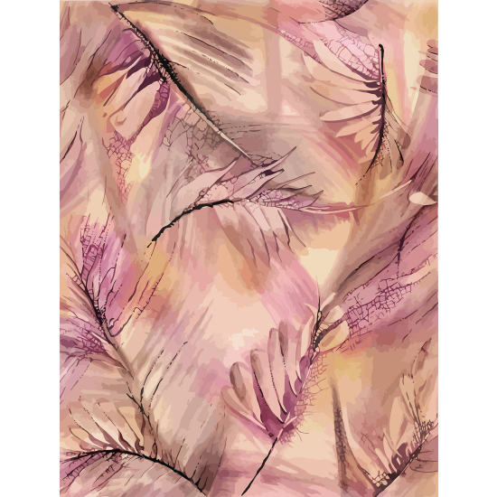 Papel pintado panorámico - Hojas