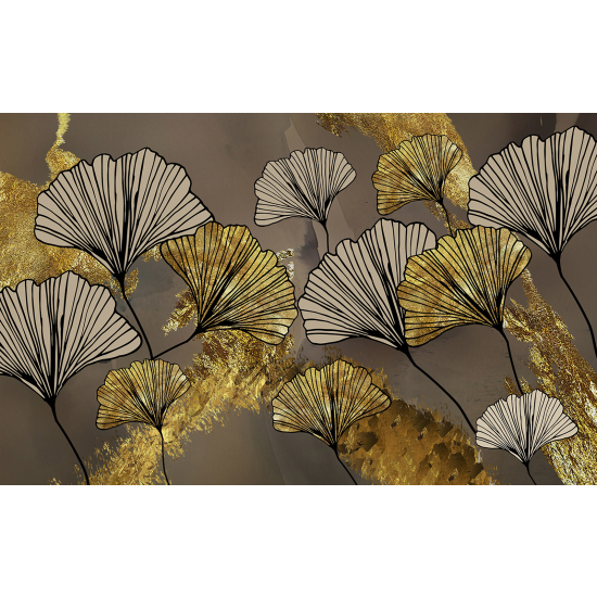 Papel pintado panorámico - Hojas