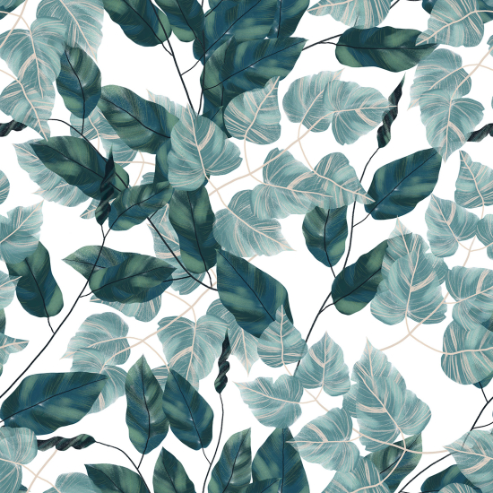 Papel pintado panorámico - Hojas