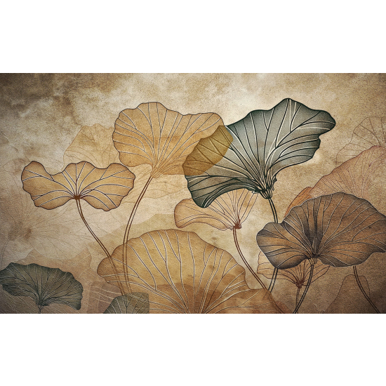 Papel pintado panorámico - Hojas