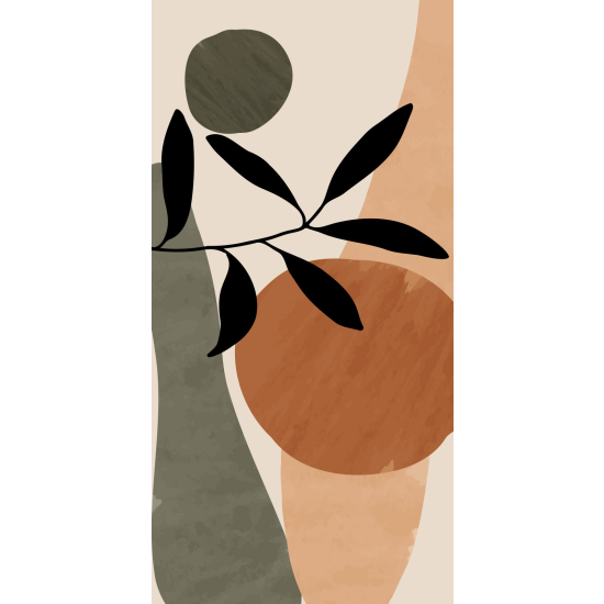 Papel pintado panorámico - Hojas Boho